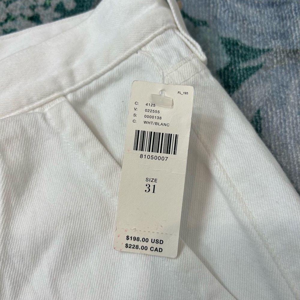 Citizens of Humanity White High-Waist Jean Shorts - Picture 4 of 16